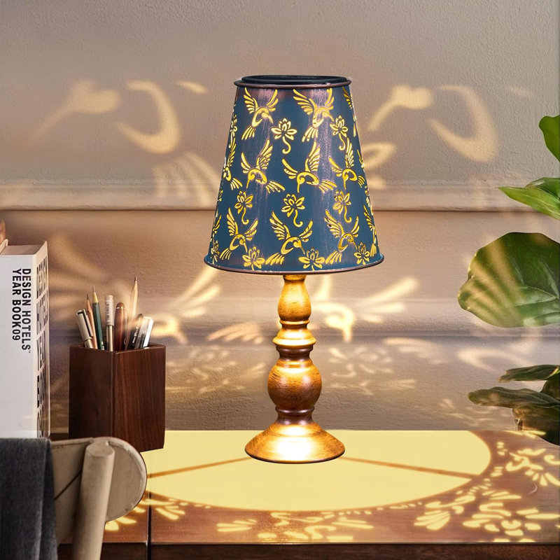 Deune Solar Table Lamps Bedside Lamps Hummingbird Garden Waterproof Cordless Solar Table Lamps